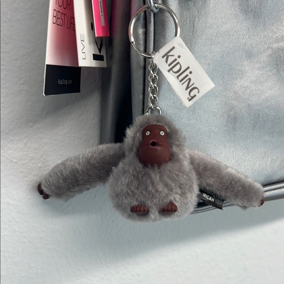 Kipling Silver Crossbody Bag with Iconic Charm “Micah” 🦍 - Picture 3 of 14